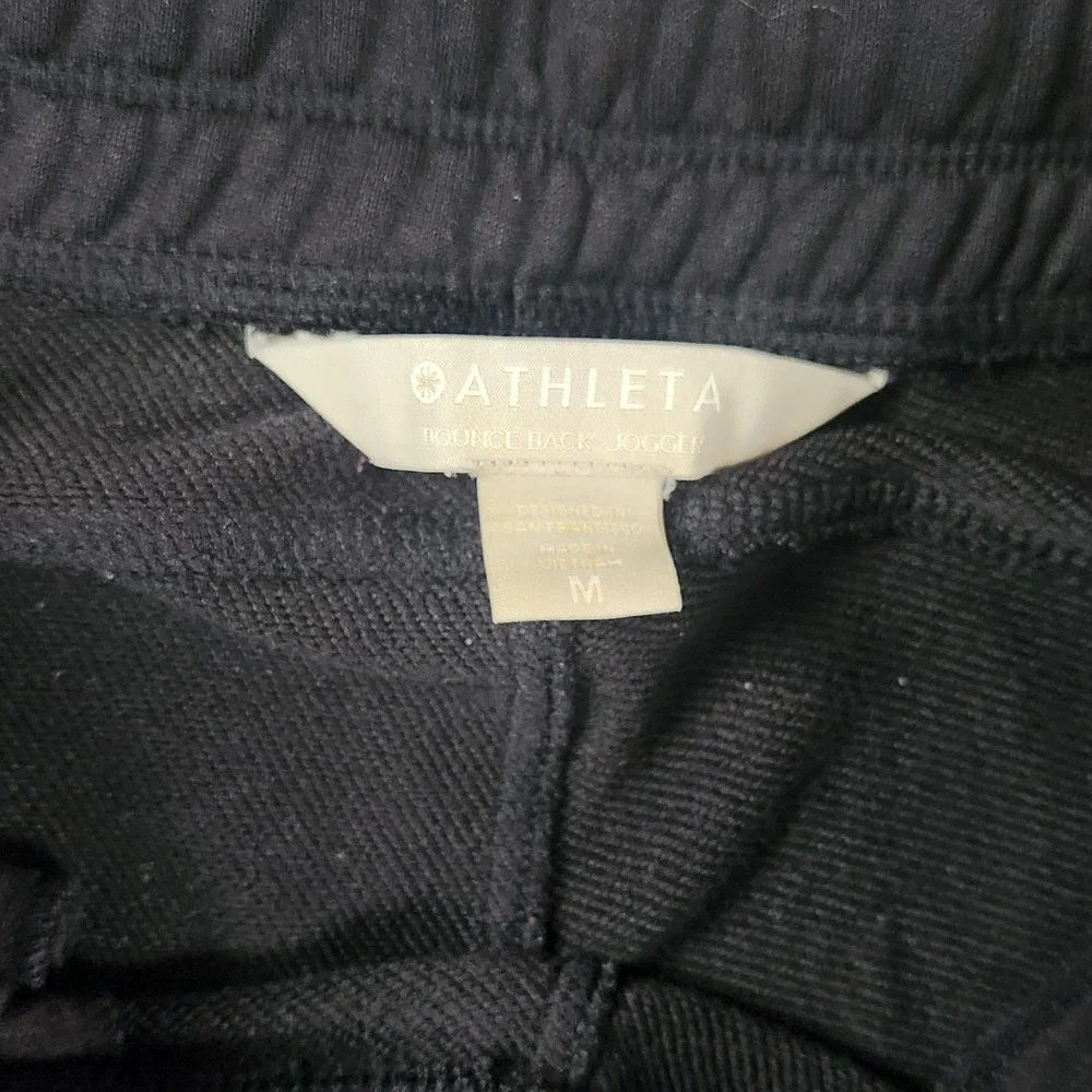 Athleta‎ Women's Black Bounce Back Jogger Size M Athleisure Gym Training Lounge